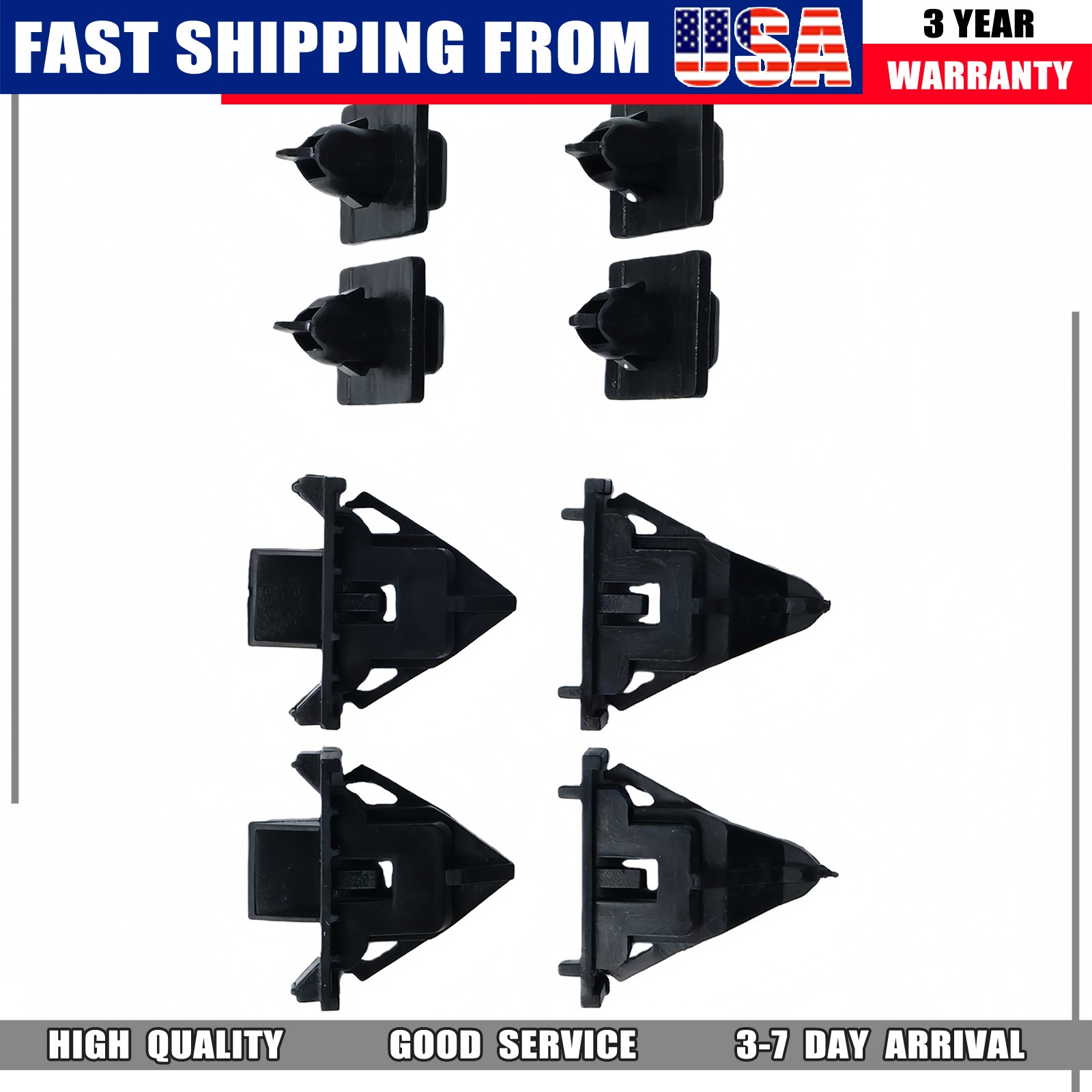 NEW 8PCS/Set For 07-14 Toyota FJ Cruiser Cowl Moulding Clip Retainer Kit