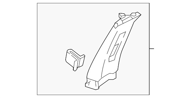 Genuine Nissan Upper Center Pillar Trim 76913-6MR0A
