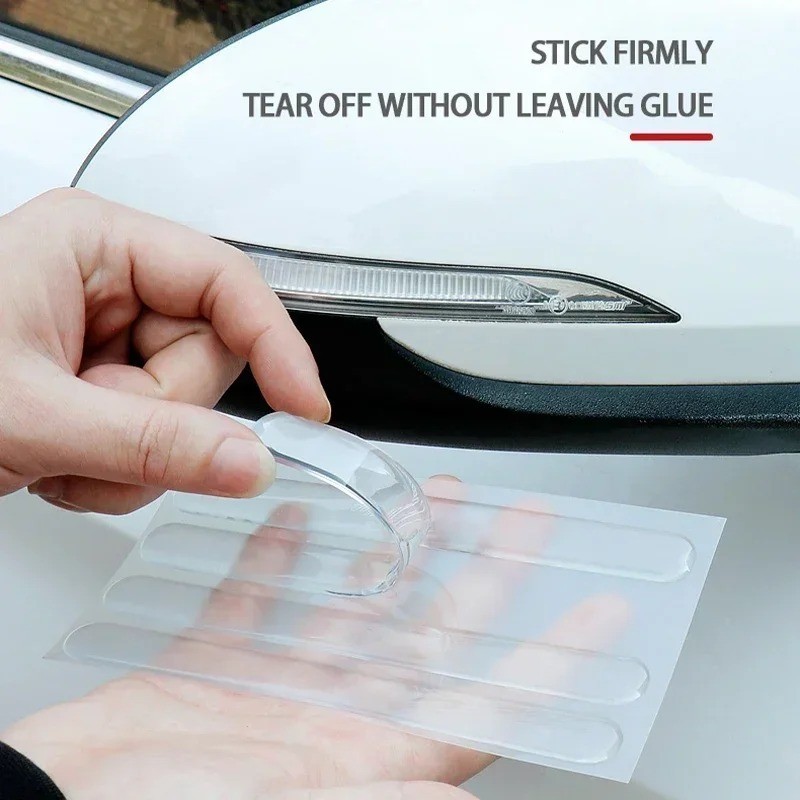 6Pcs Car Door Transparent Anti Collision Side Edge Protection Guard