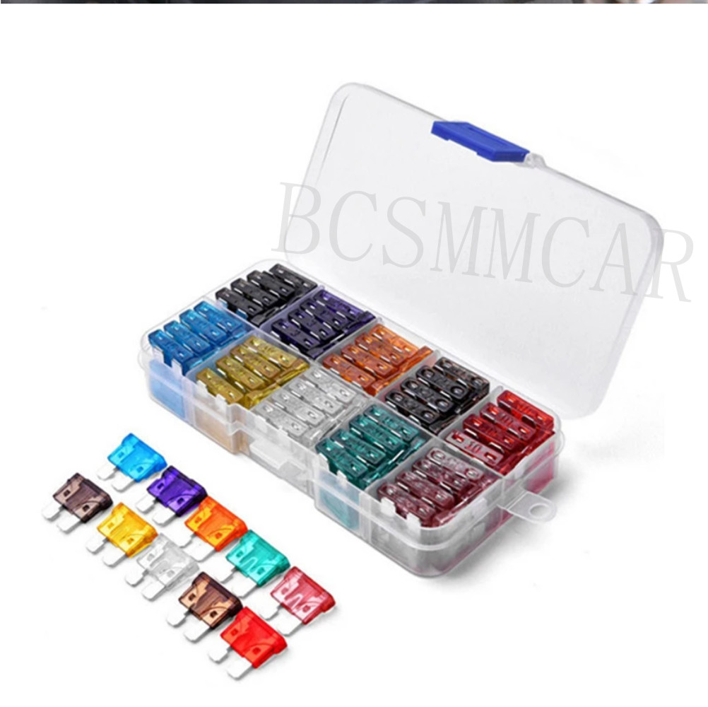 Micro Car Fuse Assortment Assorted Kit Blade Set 50Pcs For Truck Car Accessories