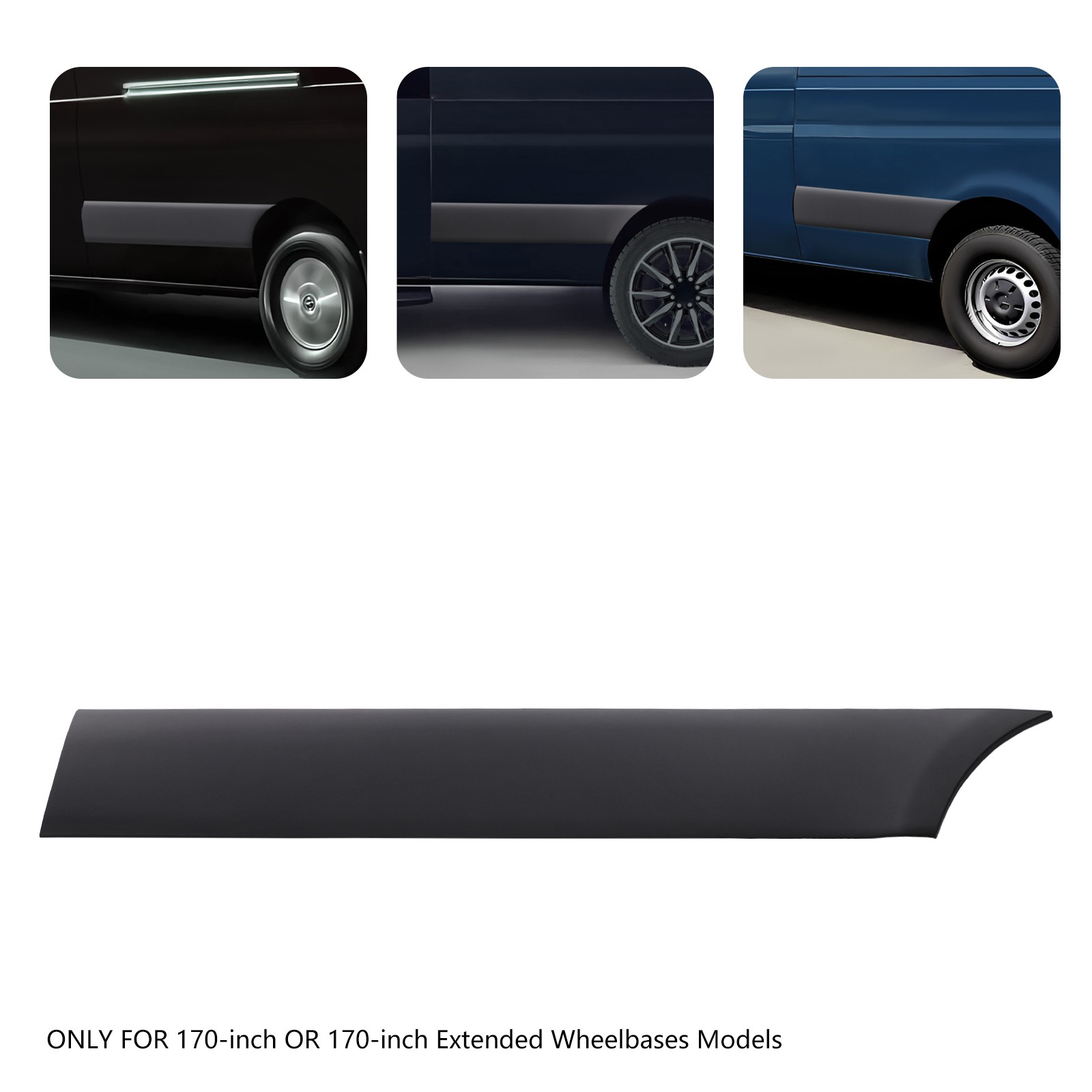 Left Rear Trim Molding Cover for 2019-2024 Mercedes Sprinter W907 170” Models