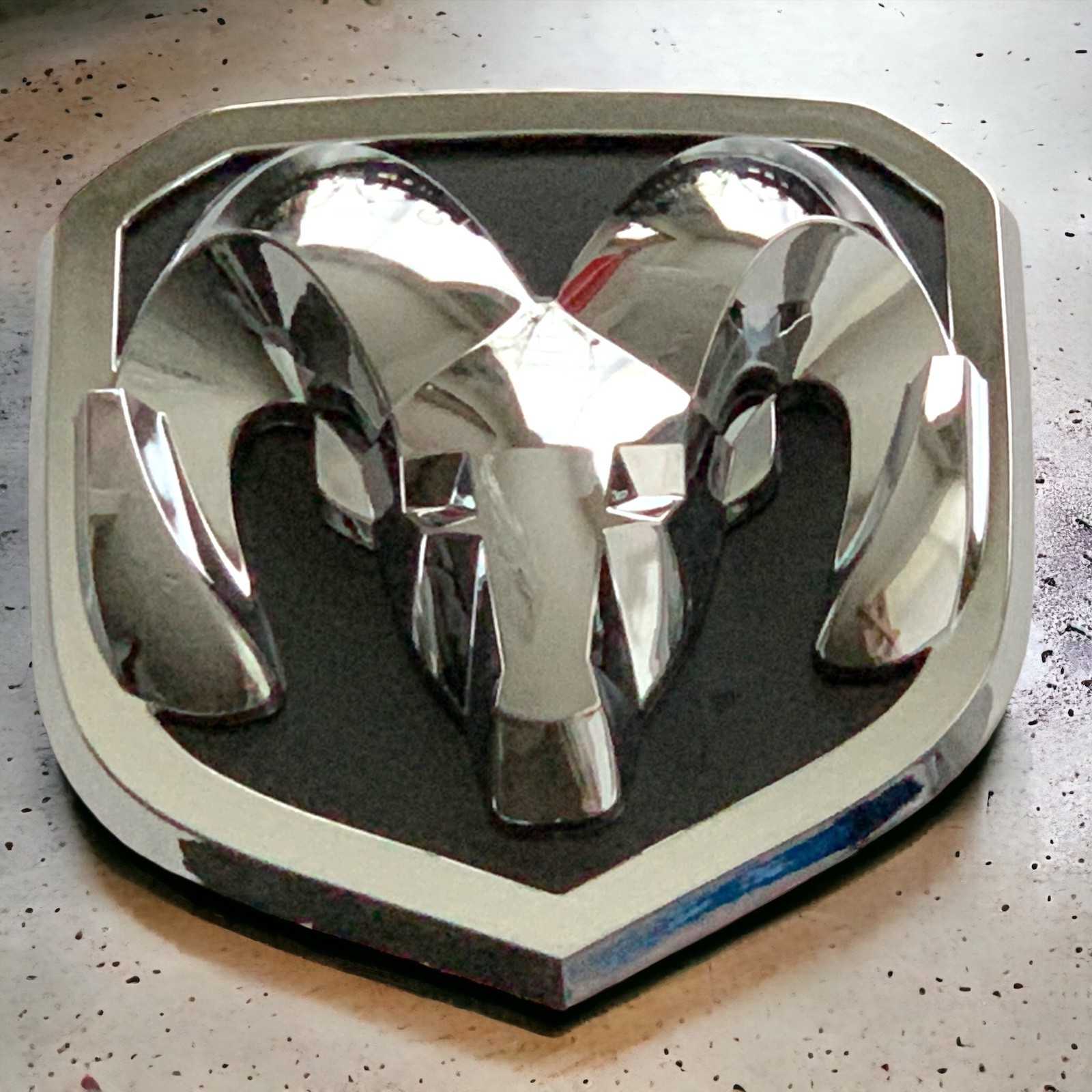 Chrome Ram Head Tailgate Emblem for 2013-2018 Big Horn Express Laramie Tradesman