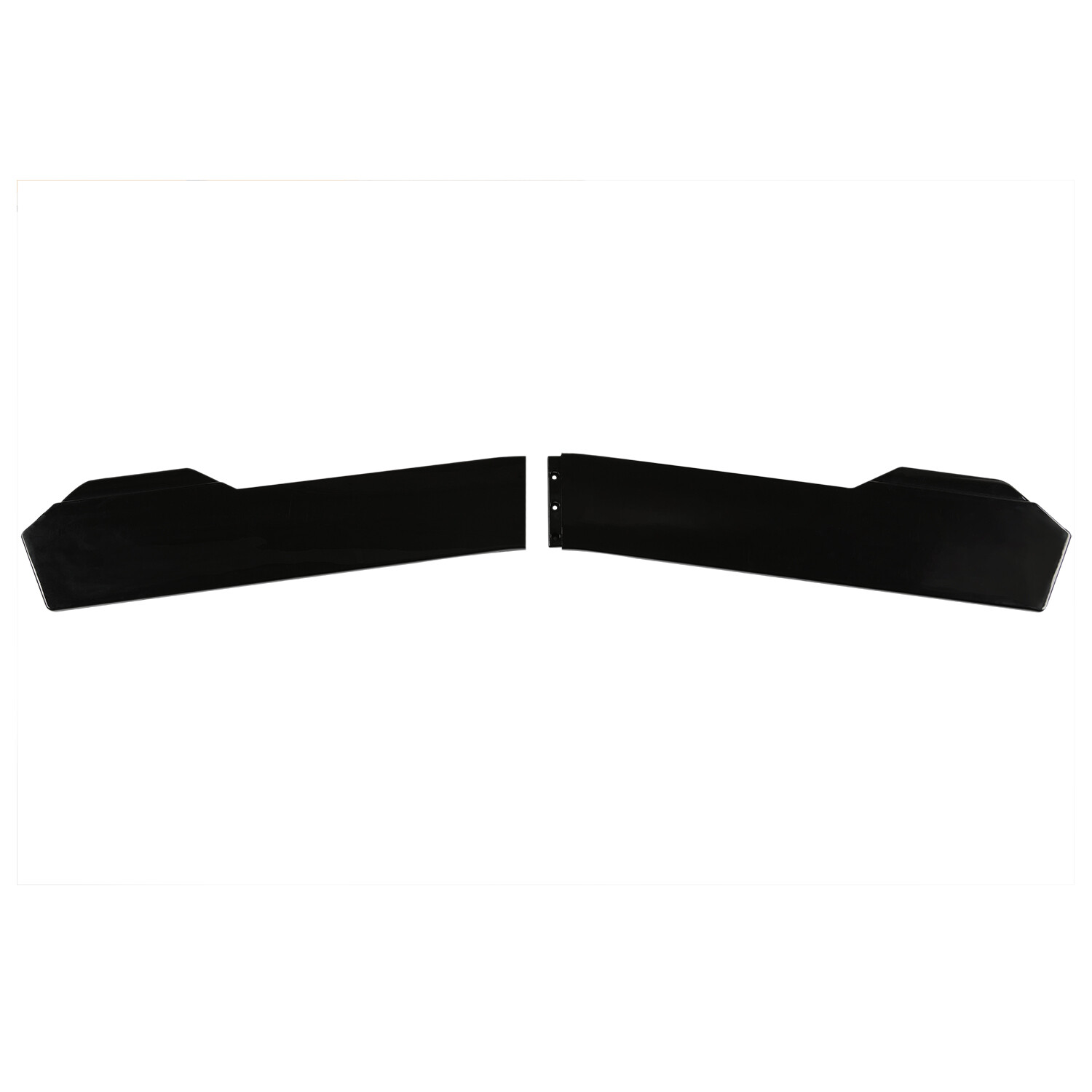 Universal Car Front Bumper Chin Lip Spoiler Splitter Body Kit Glossy Black+Red