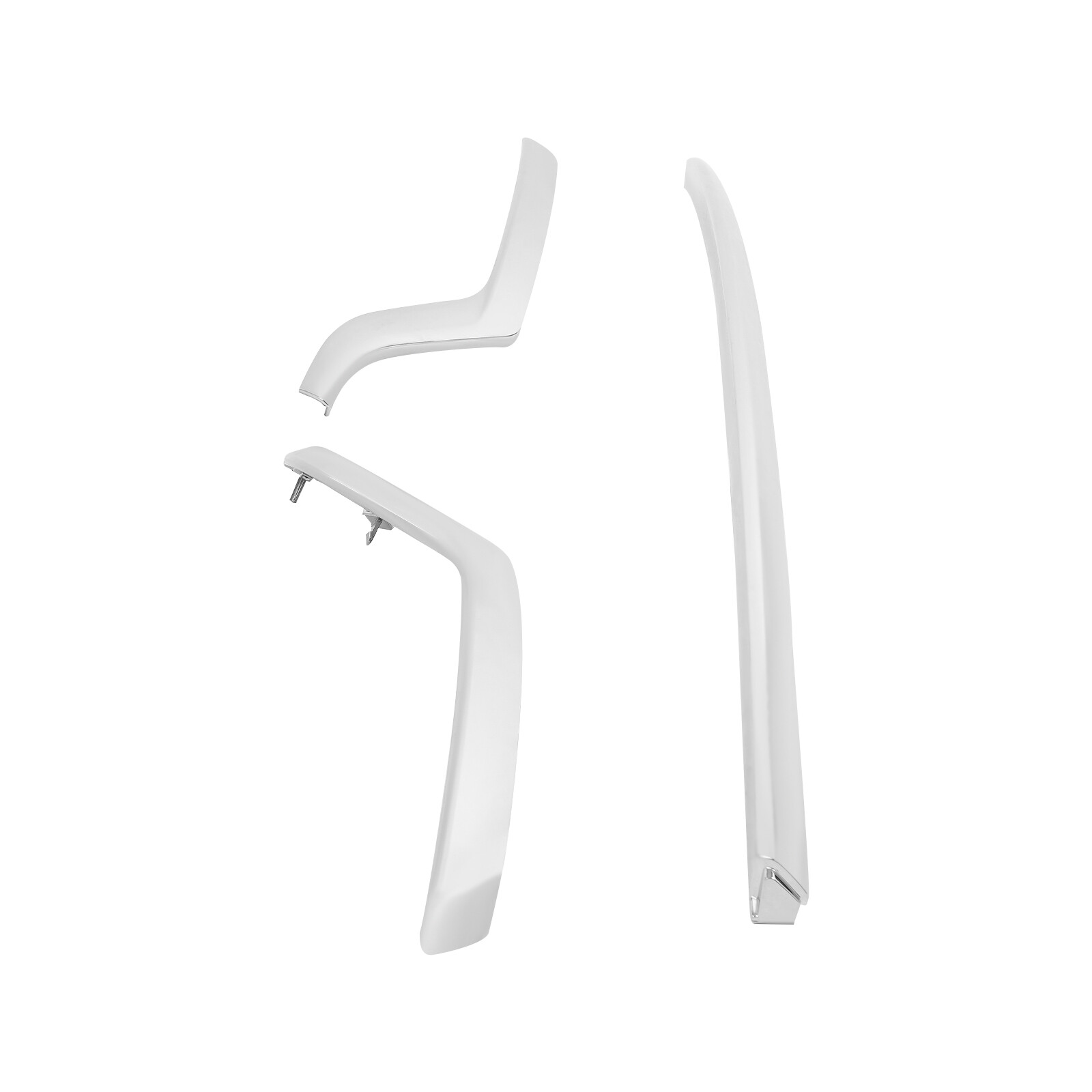Front Lower Bumper Trim Moldings Kit For 2018-2019 Ford Explorer