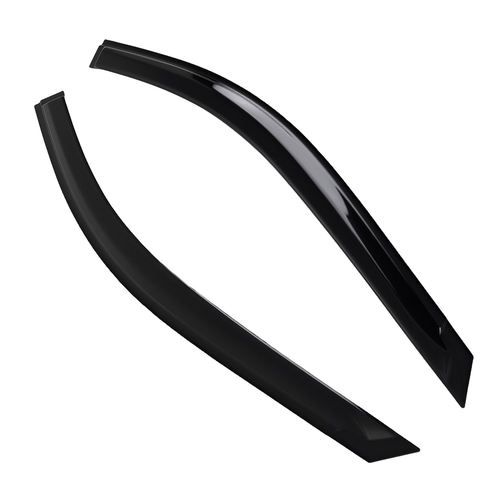 Acrylic Window Visors Rain Guards Set for Nissan Altima 2019-2024 Black 4pcs