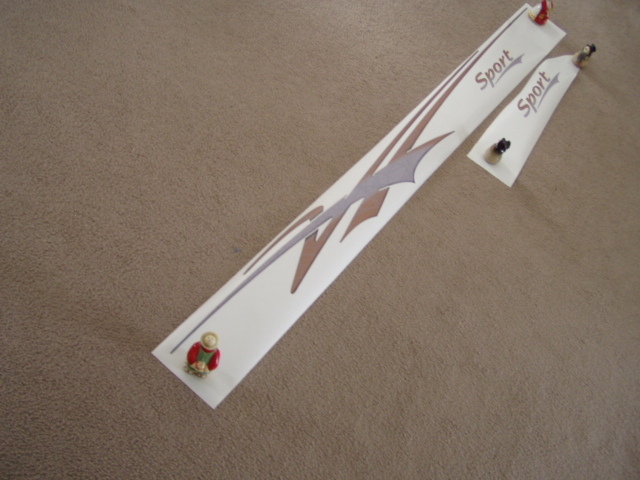 SPORT truck car decal peel and stick ATE30722-116 Gold/Silver