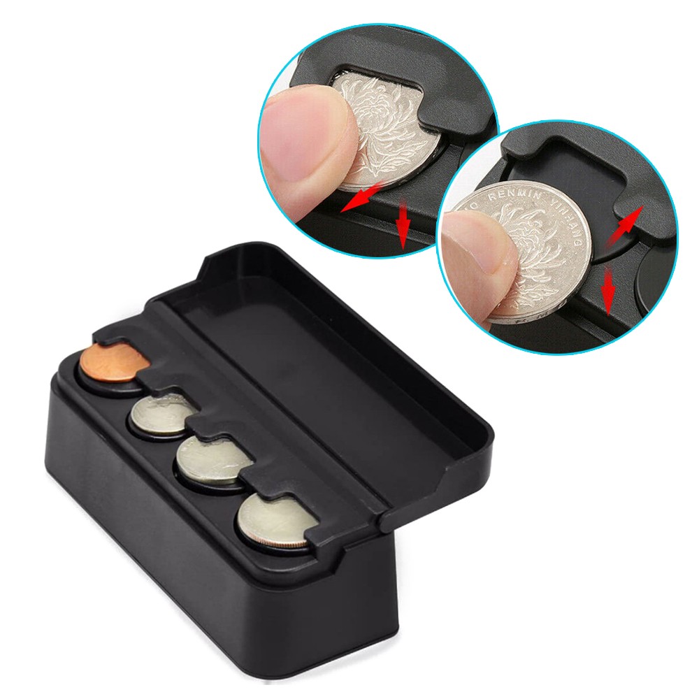 1x Car Accessories Coin-specific Case Loose Change Storage Box Holder Universal