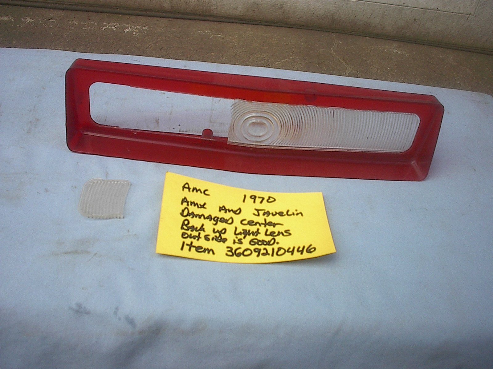 Amc 1970 javelin and amx center back up repairable lens one year only