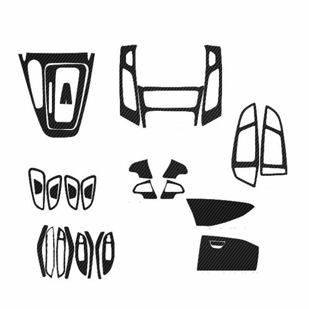 Set Of 29 Carbon Fiber ABS Vent Outlet Cover Trims For Ford Focus 2015 2018