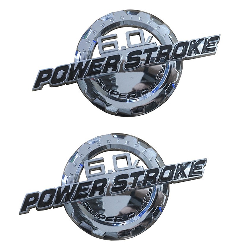 Pair Set Silver Black Fits 2011-2016 The left and The Right Door Fender Emblems