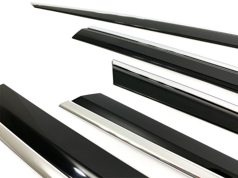 Premium Door Visor Rain Vent Guard Window 4P E456 Ups for Genesis GV80 2021~2023