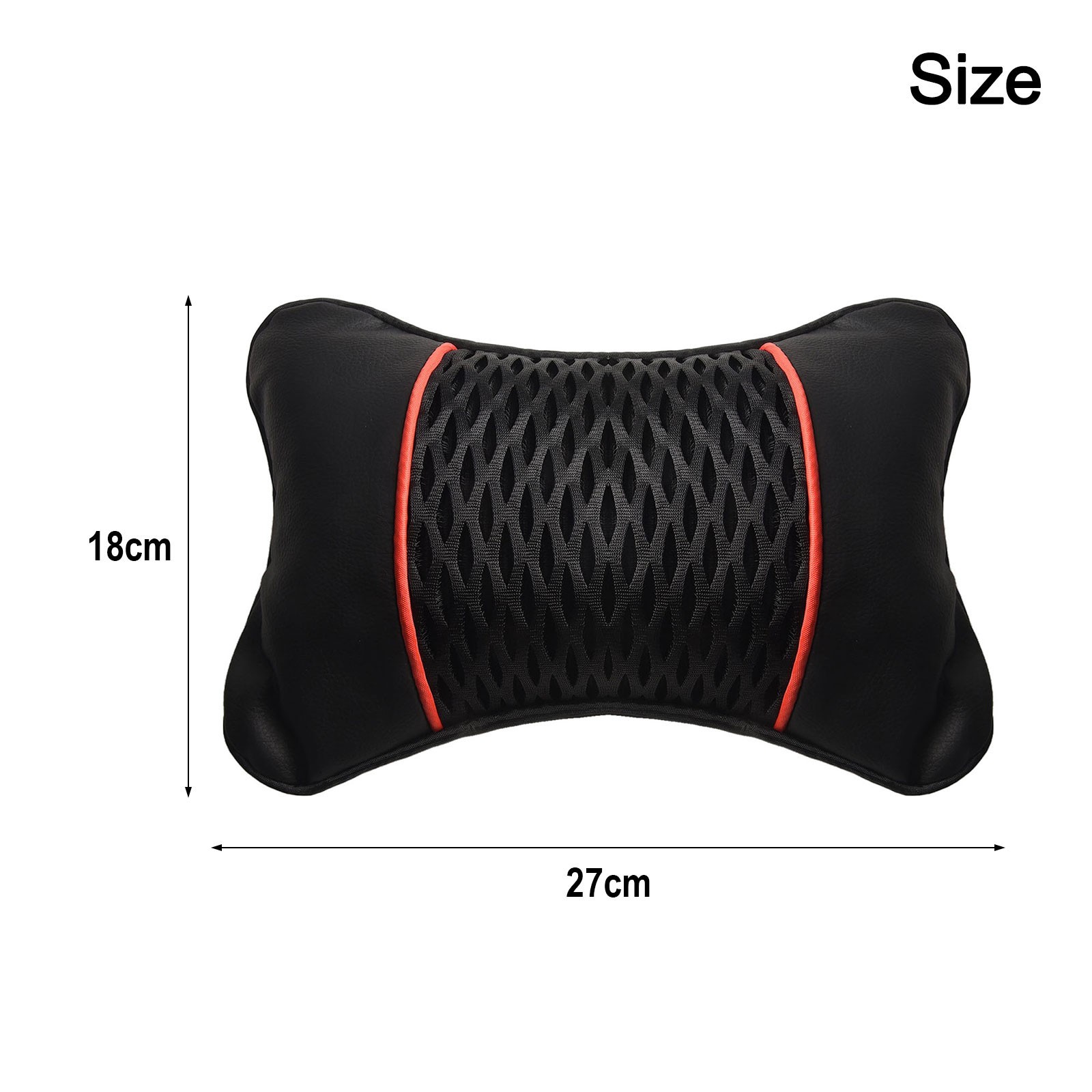 High Quality PU Leather Head Neck Rest for Car For Seats 2pcs Travel Comfort