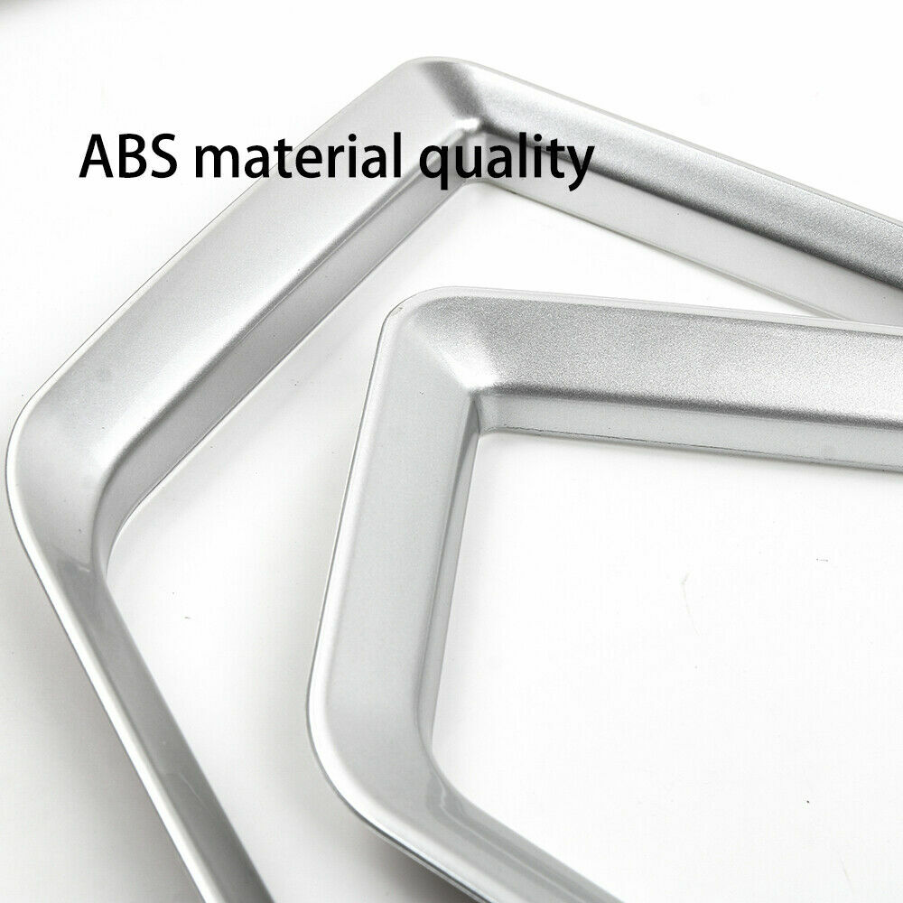 4X Car Inside Interior Door Frame Covers Trim For Ford F150 2015-2019 Sliver ABS