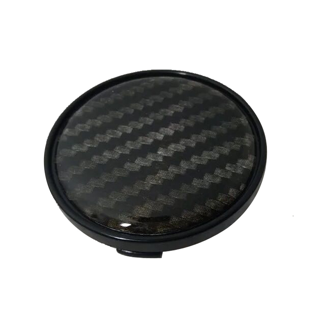 60mm Black Carbon Fiber Car Wheel Center Hub Cap Rim Hub Cover Decor Accessories