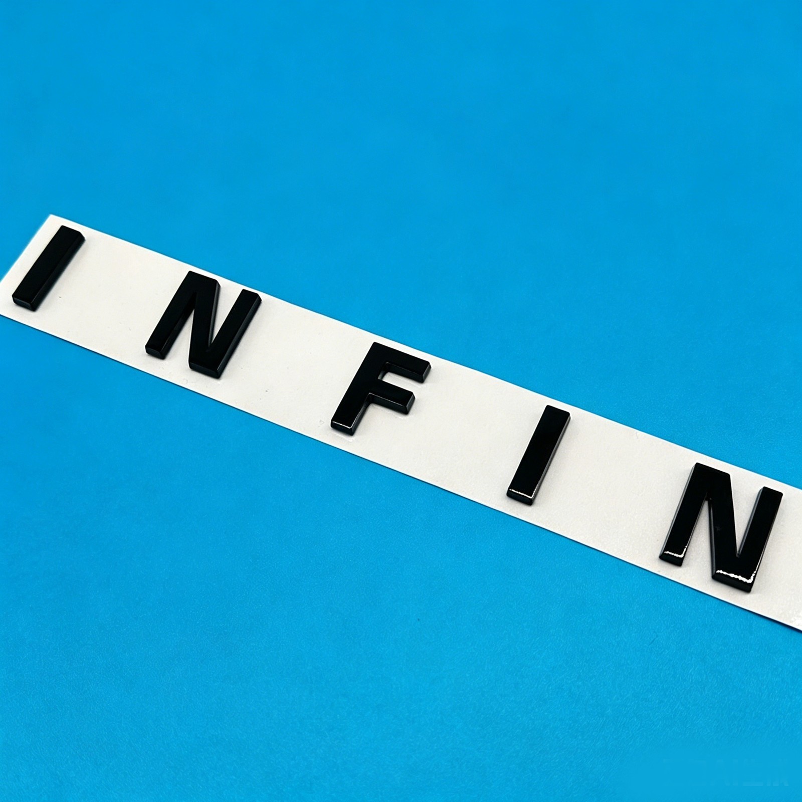 Rear Tailgate Letters Emblem For Infiniti Trunk Lid Badge Nameplate Gloss Black