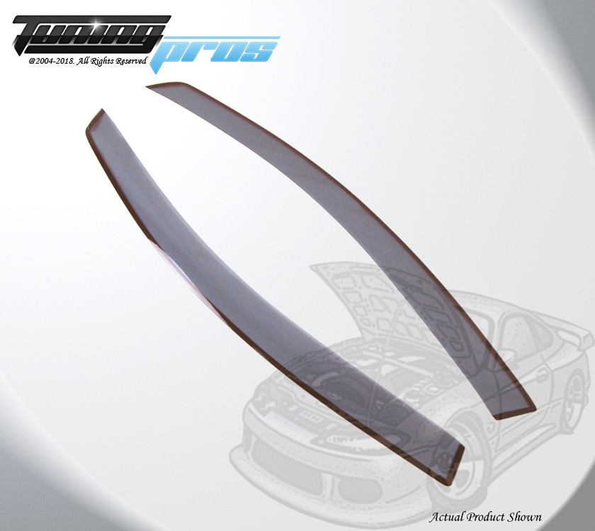 Light Gray Rain Visor Deflector 2pcs Out Channel For Mazda RX-8 2003-2012