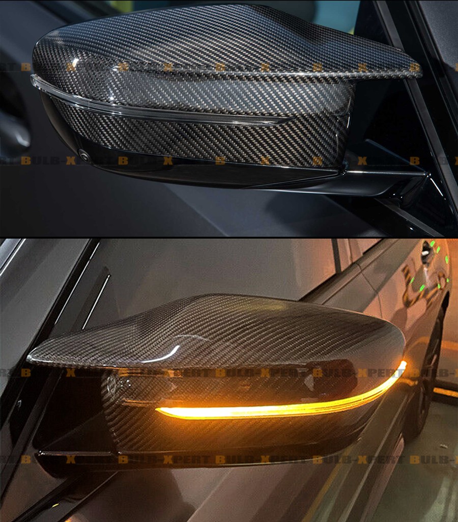 For BMW G87 M2 G42 M240 Full Carbon Fiber Mirror Cap Overlay + Pillar Base Cover