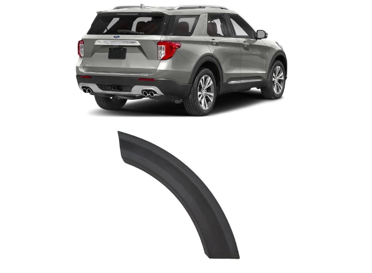 For 2020-2024 Ford Explorer Wheel Arch Flare Molding Rear Right Passenger Side
