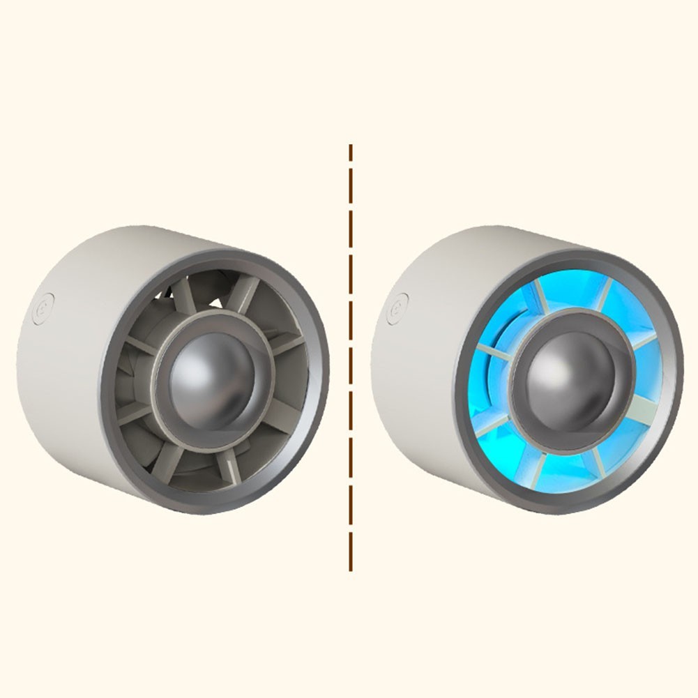 Car USB Cooling Fan Clip On for Air Vent with Colorful LED and 3 Speeds