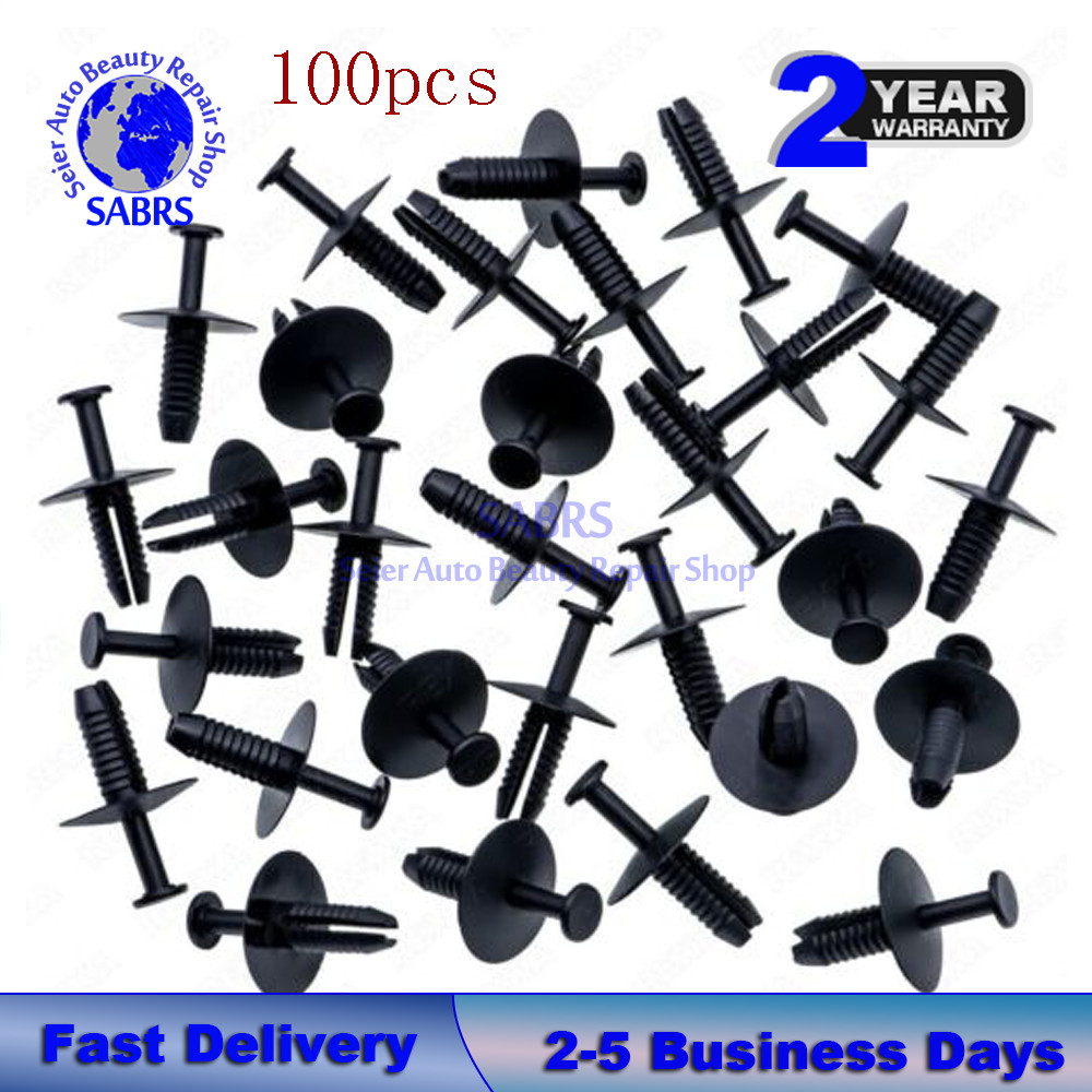 100x Bumper Door Trim Clip Sill Retainer Rivet Fit BMW Series 3 5 7 E46 E38 E39