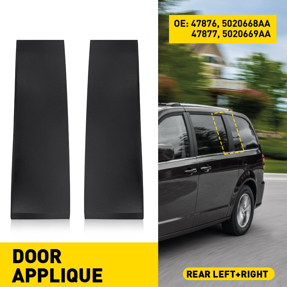 Rear Left Right Rearward Door Molding For Grand Caravan Town Country 47877,47876