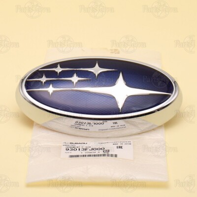 Genuine Subaru CROSSTREK IMPREZA Front Grille Six Star Blue Logo Emblem Adhesive