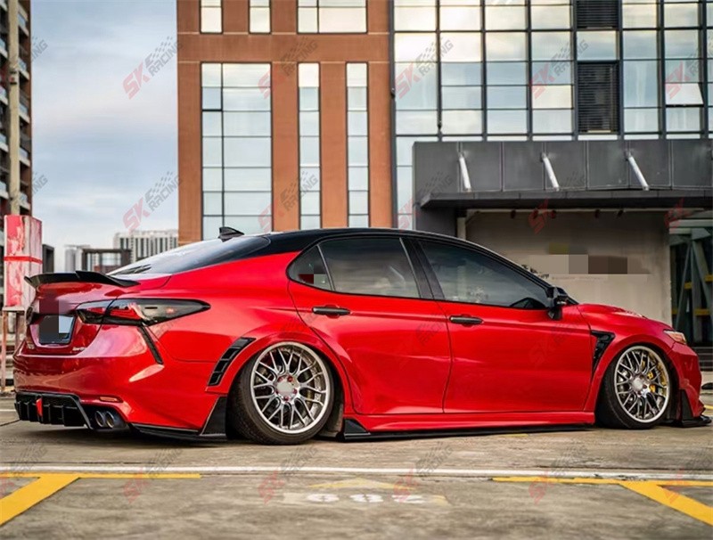 Unpainted ABS Fender Flares Wide Body Exterior For 2018-24 Toyota Camry SE XSE