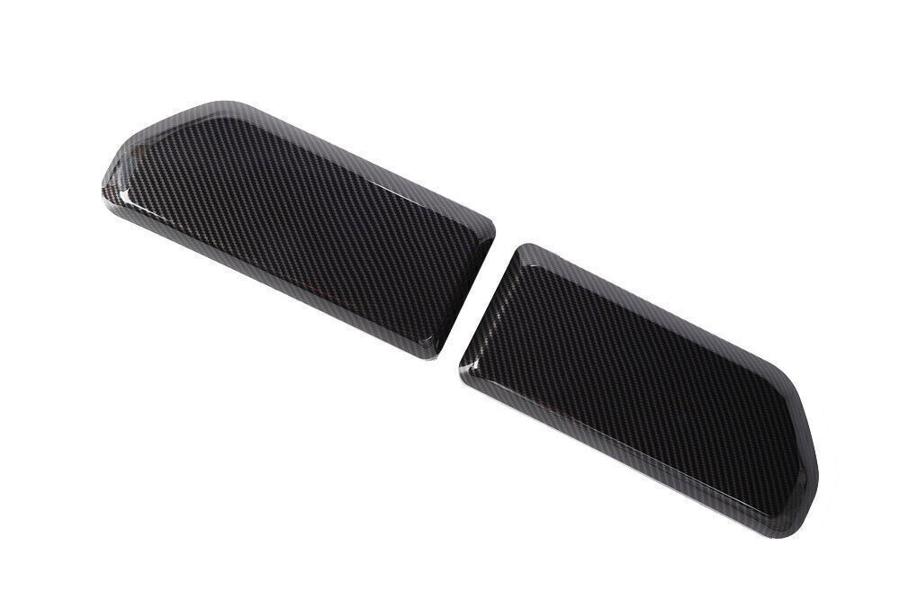2* Carbon Fiber Front Bumper Corner Panel Cover Trim For Ford F150 Raptor 2021+