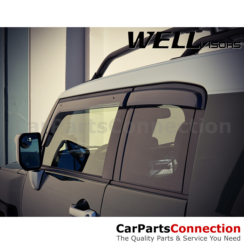 WellVisors Window Visors 2007-2014 For Toyota FJ Cruiser Sun Visors Deflectors