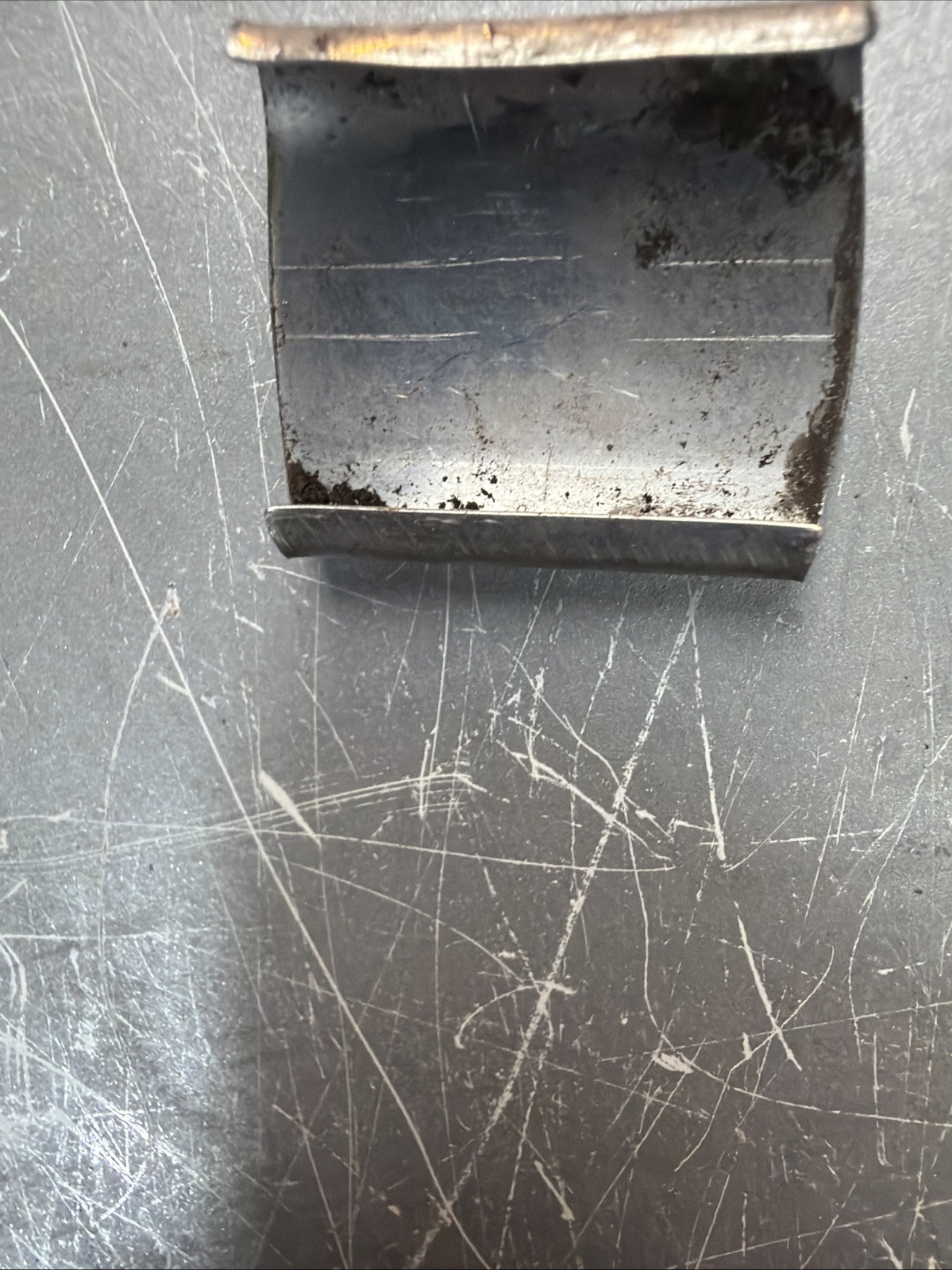 mercury custom chrome trim connector bottom windshield 1955