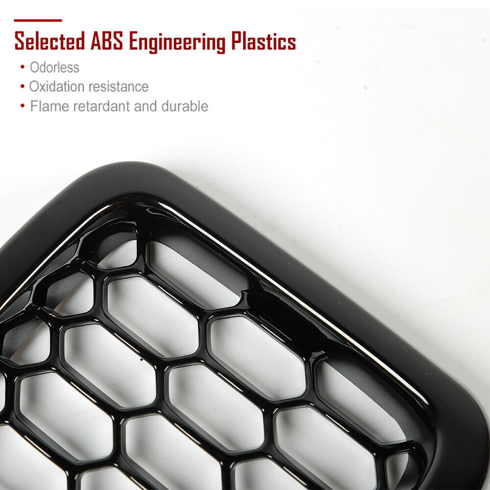 Black Front Grille Insert Mesh Grill Cover Trim For Jeep Compass 17+ Accessories