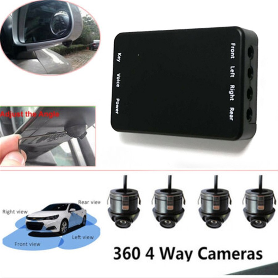 4 Way 360° Degree Panoramic View System Car DVR Recording Parking Camera Kit