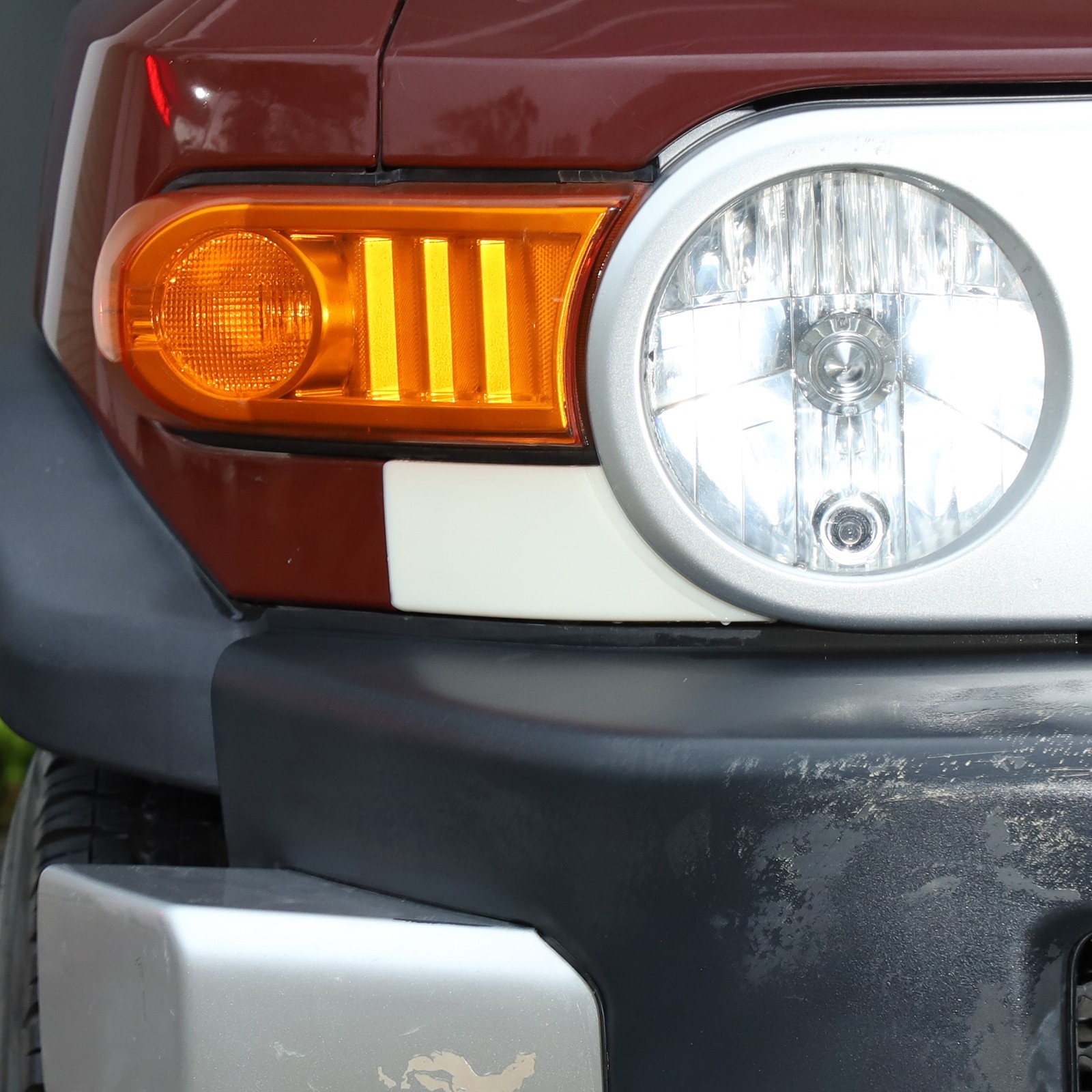 one Pair Unpainted Front Bumper Filler parts Fits Toyota FJ Cruiser 2007-2021