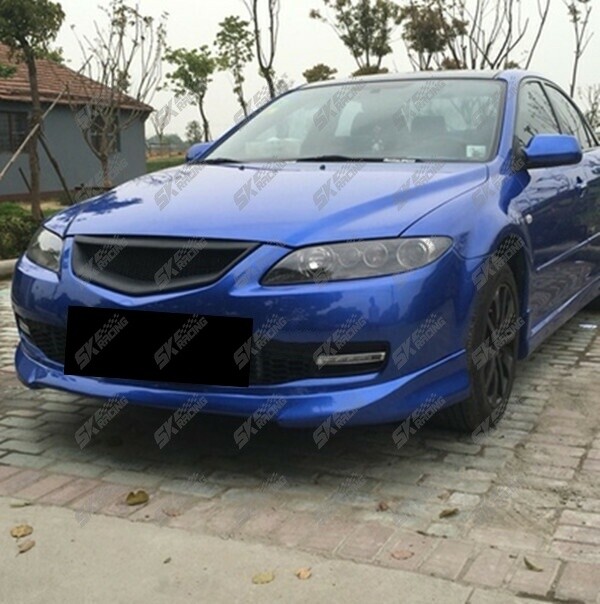 Fits Mazda 6 ABS Carbon Fiber Look/Glossy Honeycomb Mesh Front Hood Grill Grille