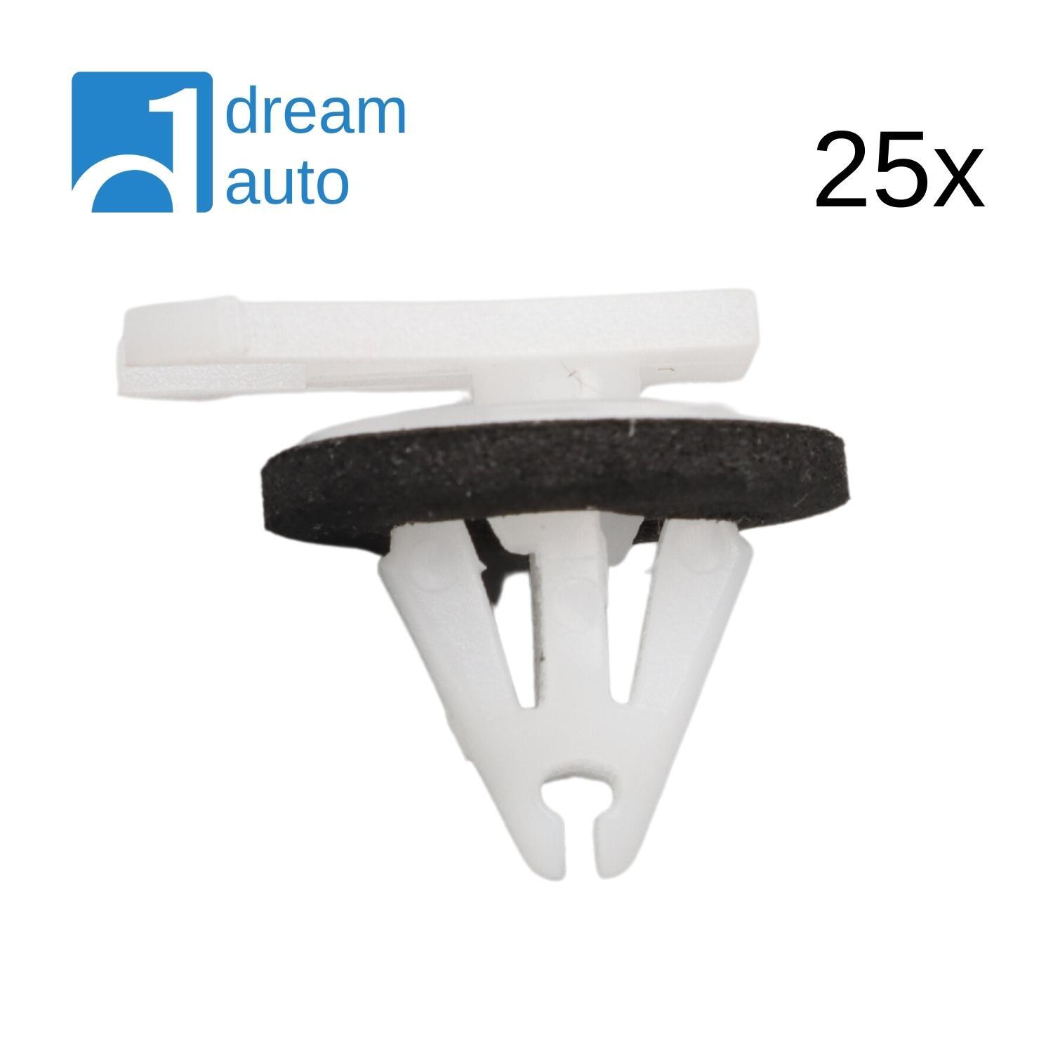 25PCS Moulding Clip with Seal for Cadillac ATS 2.0L 2.5L 3.6L Buick Enclave 3.6L
