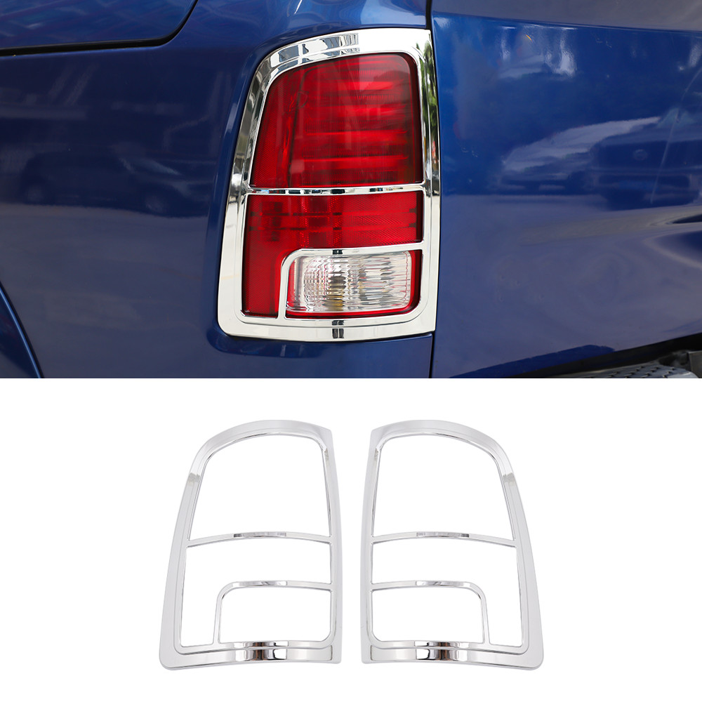 Left & Right Taillight Lamp Cover Overlay Trim Frame Bezels For Ram 1500 2010-18
