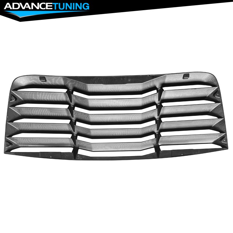 Fits 08-23 Dodge Challenger Carbon Fiber Print Rear Window Louver Sun Shade Vent