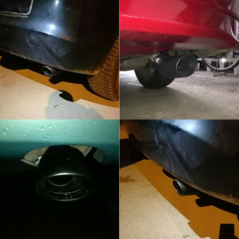 Car Exhaust Tip Muffler Pipe Bend 62mm 304 Stainless Steel EXC