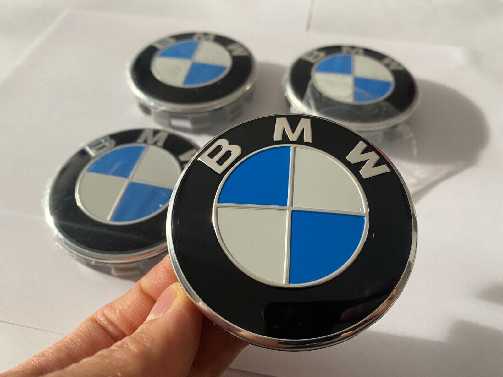 4x Genuine BMW Wheel Center Hub Caps Cover 68mm – NEW STYLE