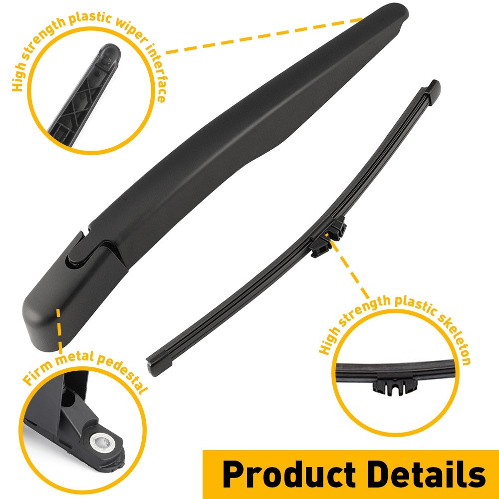 Rear Window Windshield Wiper Arm & Blade Set For 2013-2017 Ford Escape 1-5Set