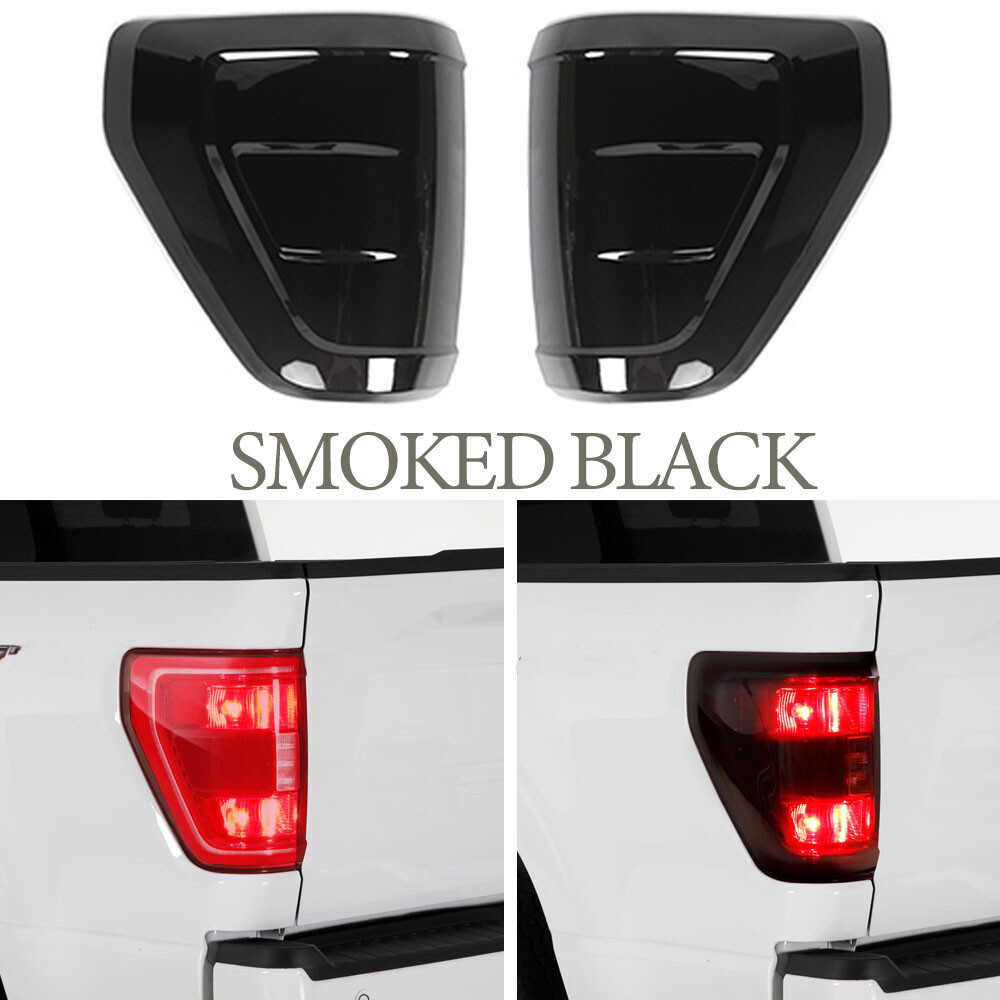 New Rear Taillight Lamp Accessories Guards Cover Trim For Ford F150 2021+ Smoked