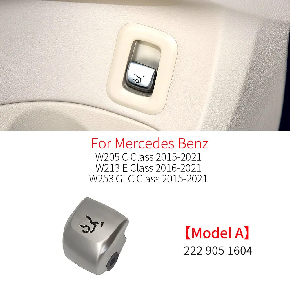 For Benz C E S GLC Class W205 Car Trunk Unlock Release Button Cover Accessory