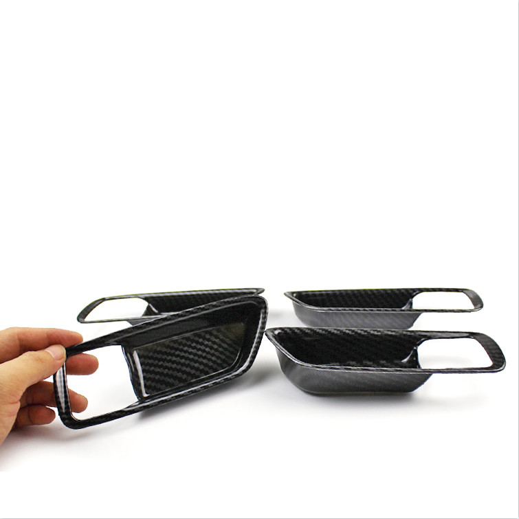 For Toyota Corolla 2019-2023 Carbon Fiber Interior Door Handle Bowl Cover Trim