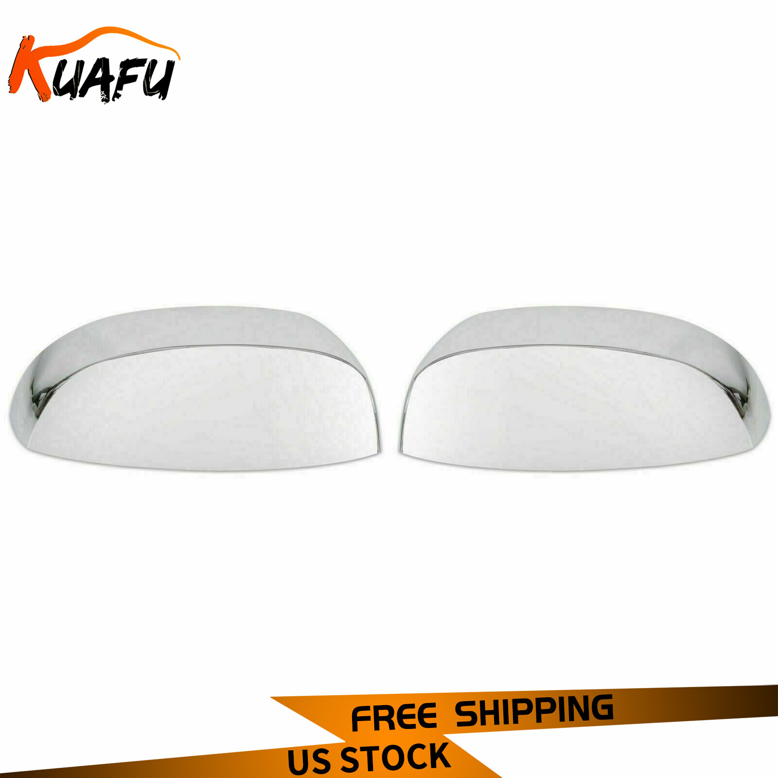For 2007-2014 Chevy Silverado / GMC Sierra CHROME Top Mirrors Covers Replacement