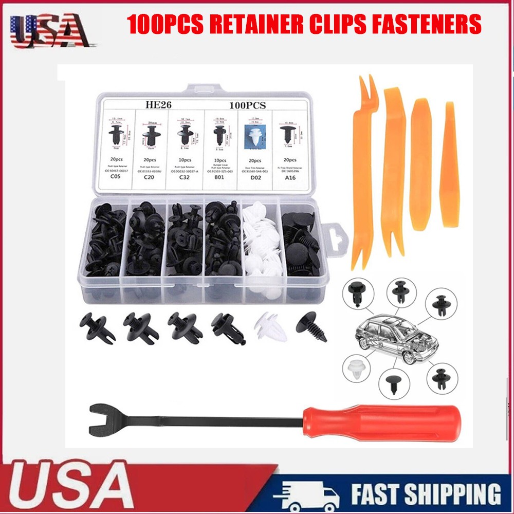 Kit Car Bumper Parts Body Rivet Retainer Trim Molding Clip Push Pin Assortments