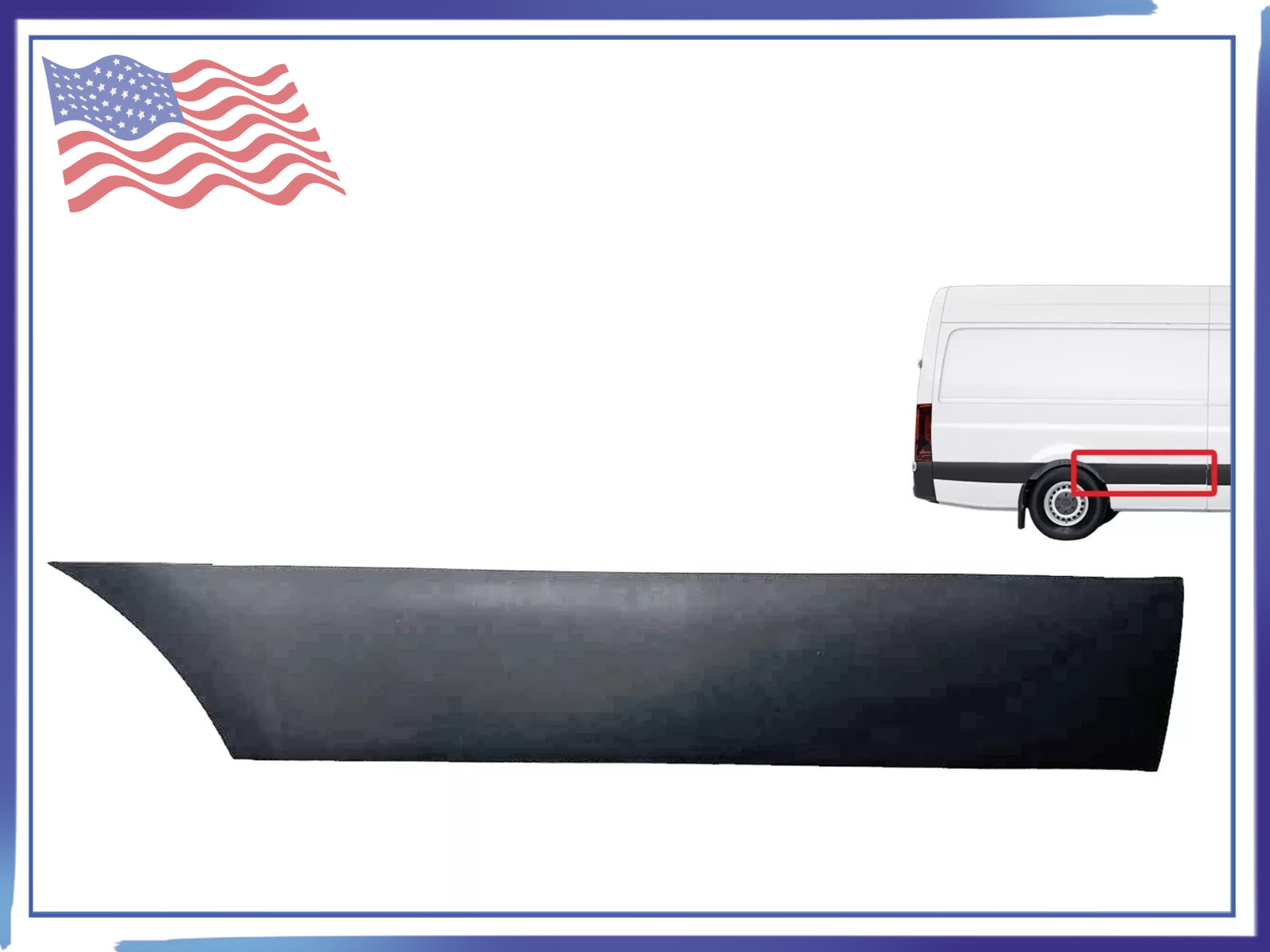 For 2019-2024 Mercedes Sprinter 2500-3500XD Extended Center Right Side Body Trim
