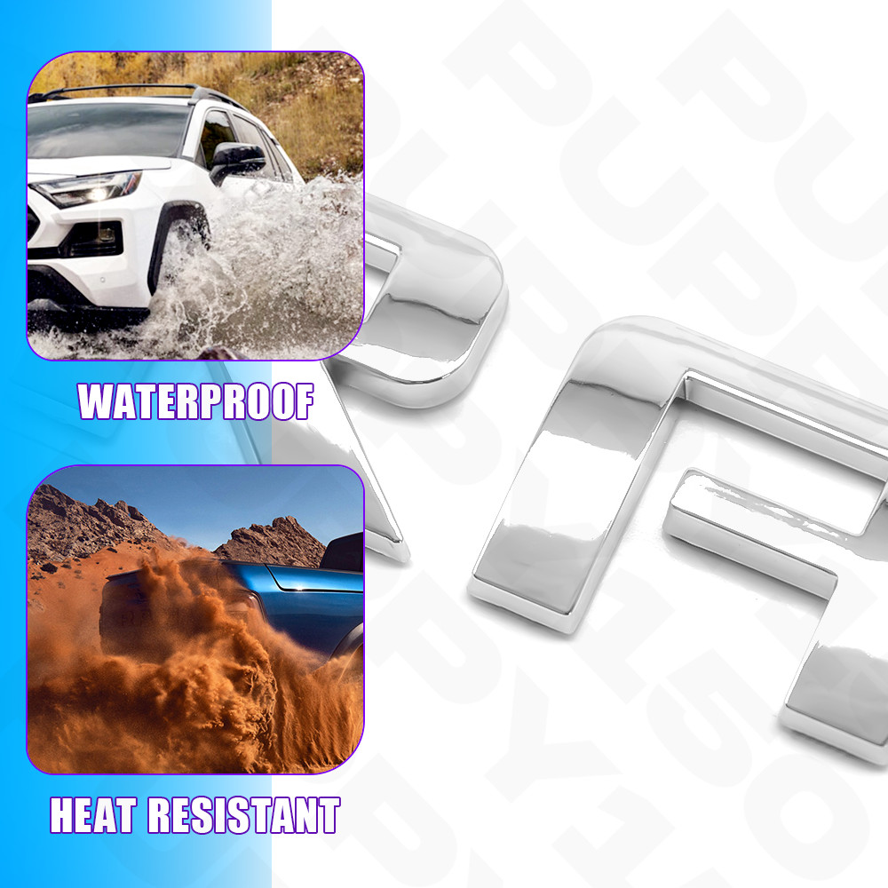 3D Chrome Side Door Letter Emblems For Chevrolet Colorado Truck Nameplate Badges