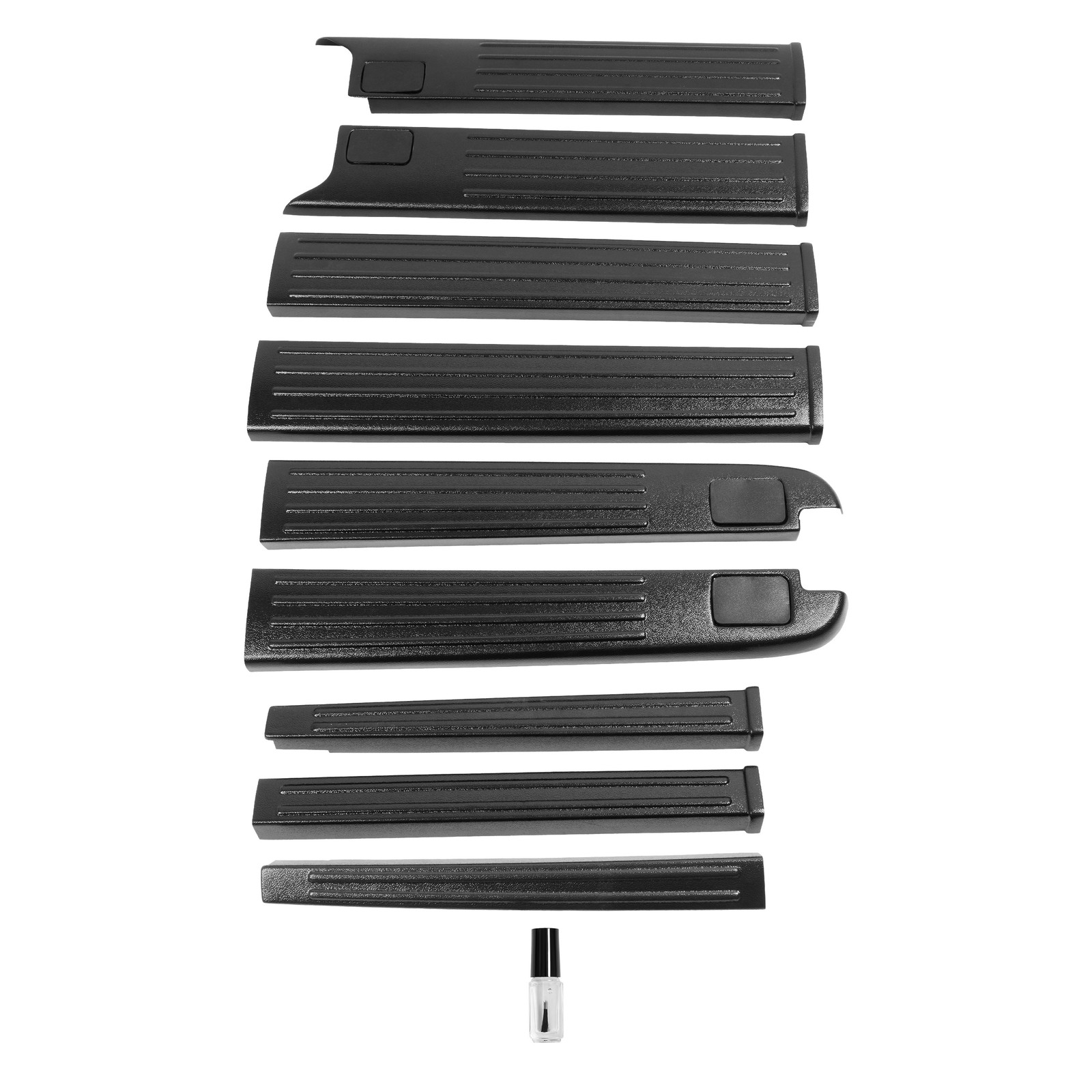 Pair of 6.5′ Bed Rail W/Tail Gate Cover Cap Molding For Ford F150 2004-2008