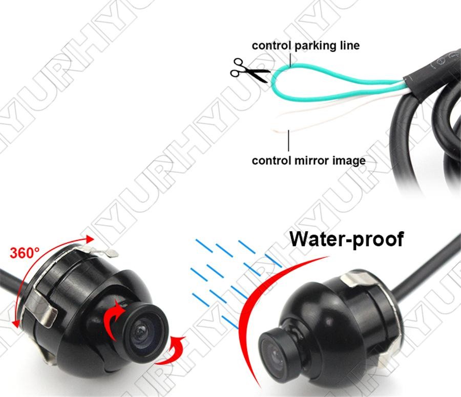 4 Way Car Parking Panoramic View Rear View Cameras System Left Right Front Rear