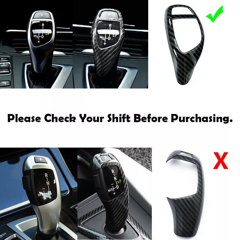 Carbon Fiber Style Shift Cover Accessories For BMW X3 X4 X5 X6 F30 F10 F20 F34